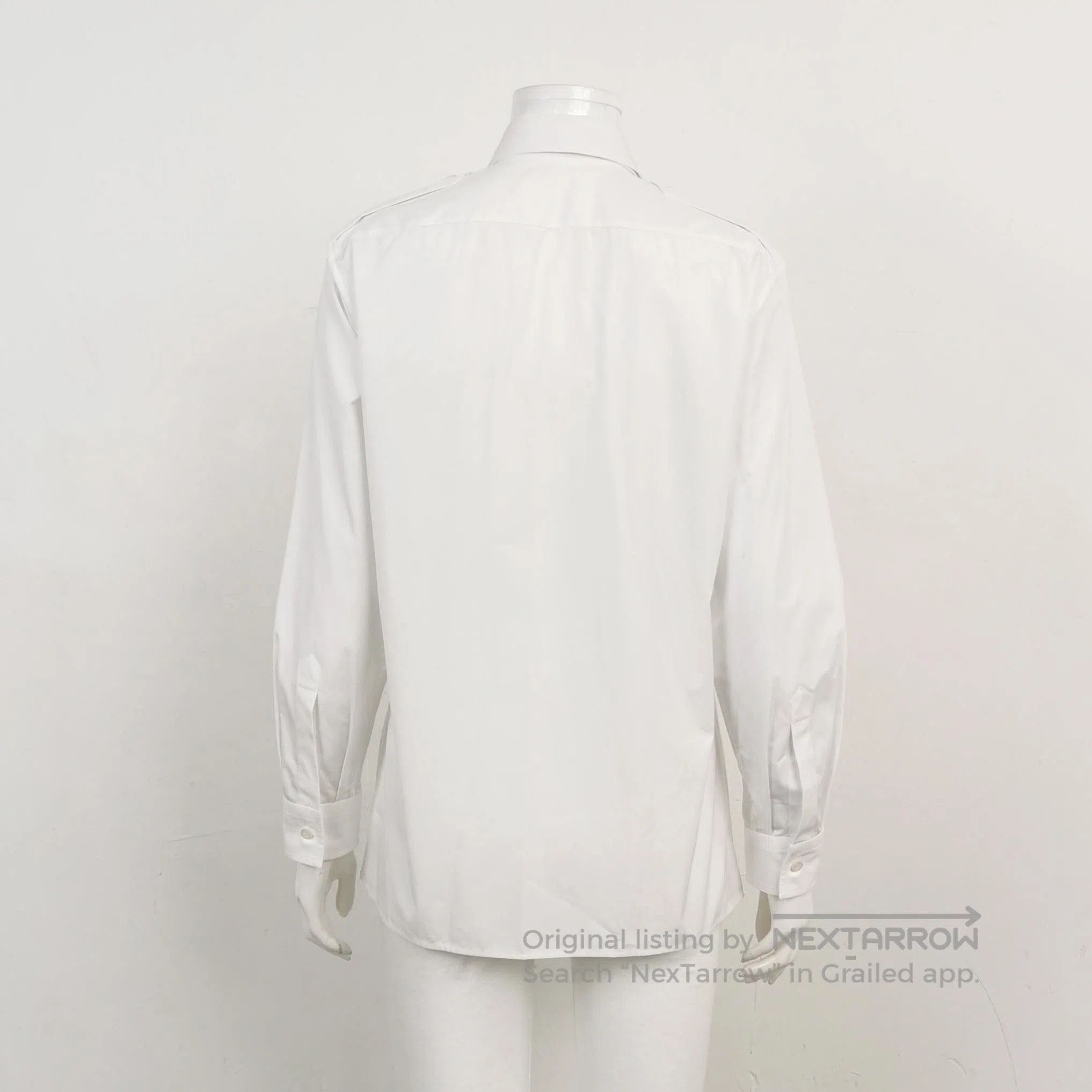 Prada White Cotton Collared Shirt XXS/36.