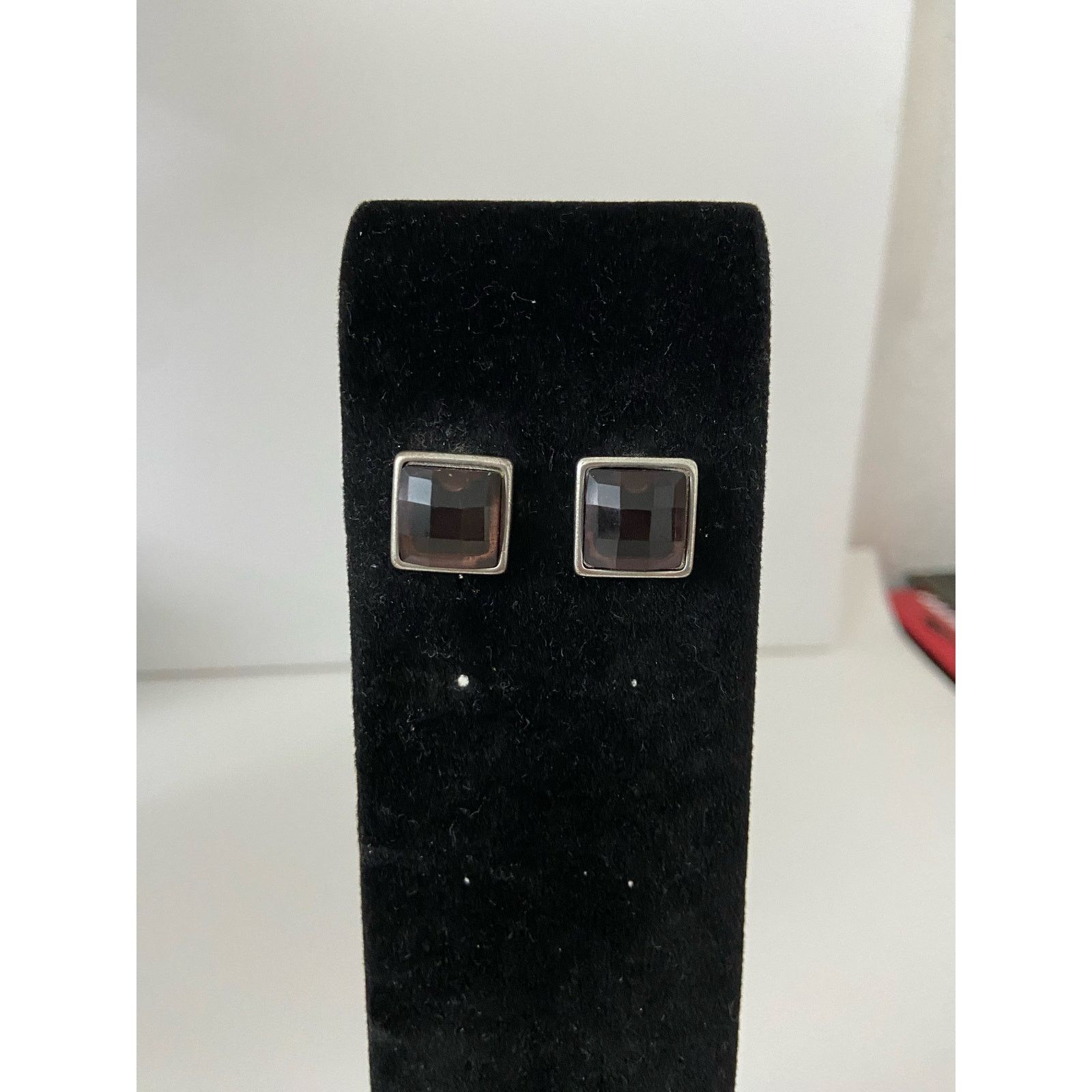 Other brown square earrings Size ONE SIZE - 1 Thumbnail