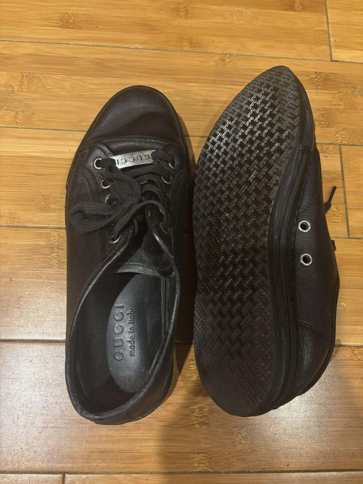 Gucci Gucci leather sneakers.of-918 Size US 6 / EU 39 - 7 Thumbnail