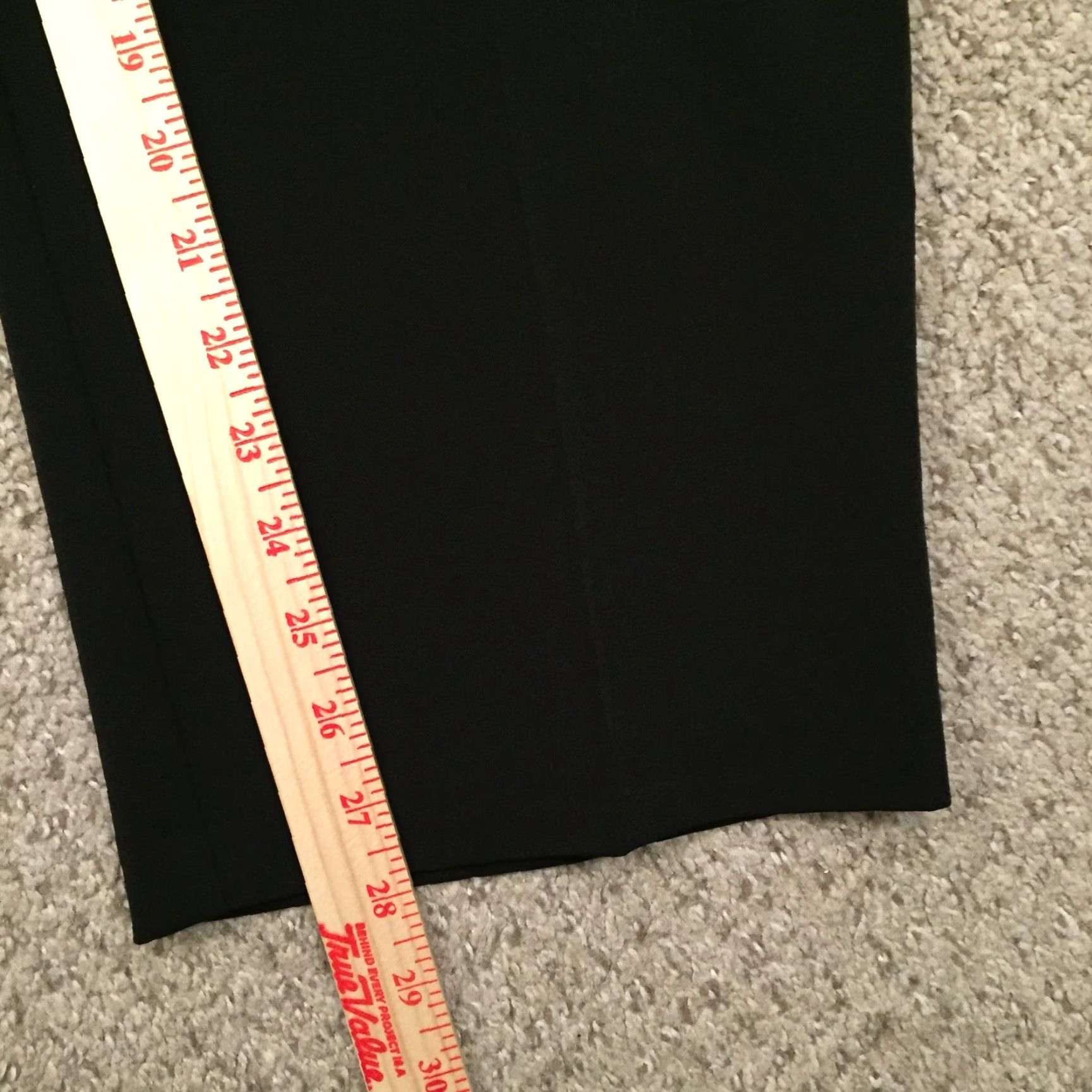 Vintage Laura Scott Dress Pants Womens Size 12P Black Straight Leg Flat Front Side Zip Size 34" / US 12 / IT 48 - 5 Thumbnail