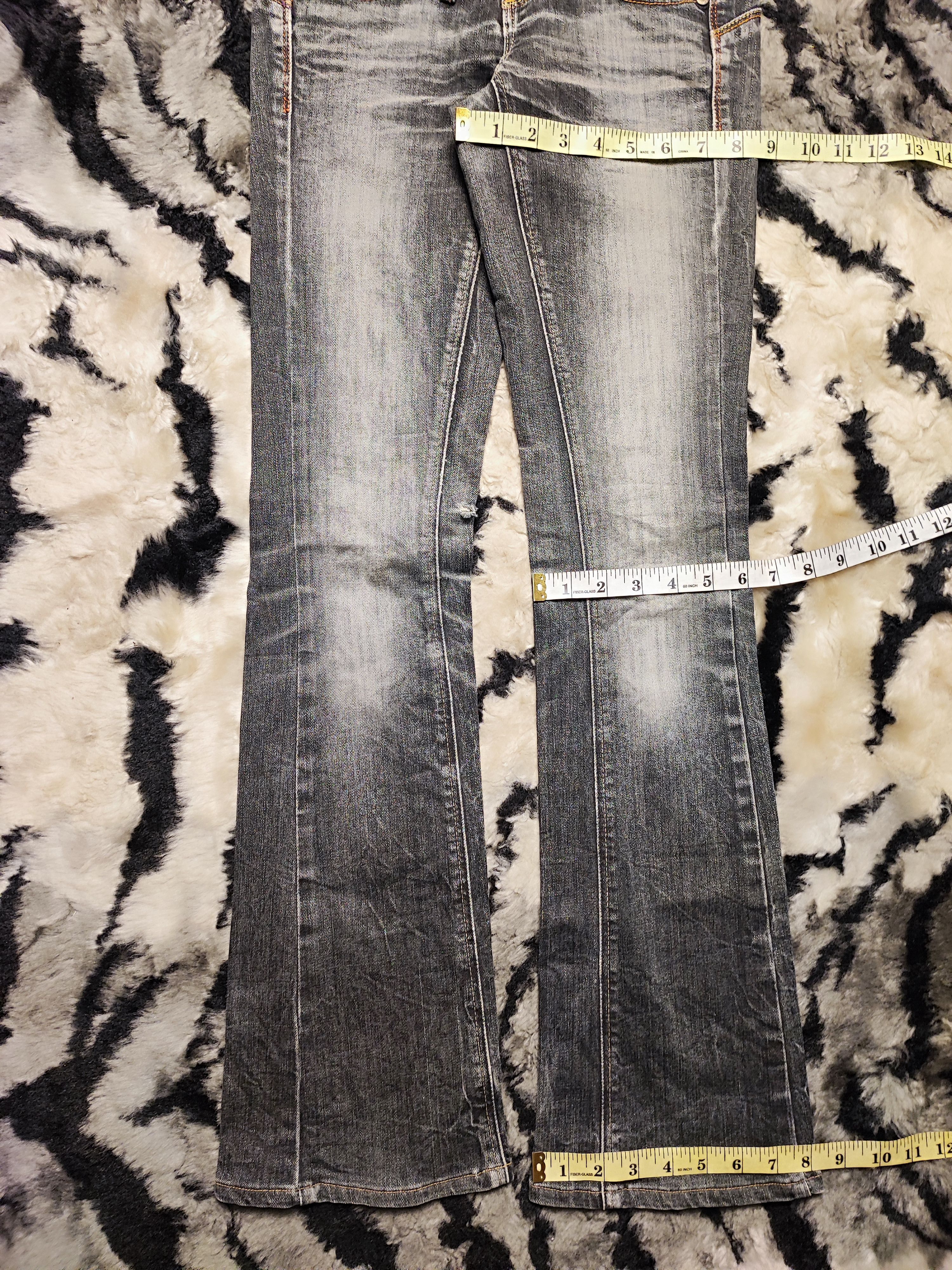 Undercover Vienus Something Edwin Flared Bootcut Low Rise Washed 26x31 Size 26" / US 2 / IT 38 - 5 Thumbnail