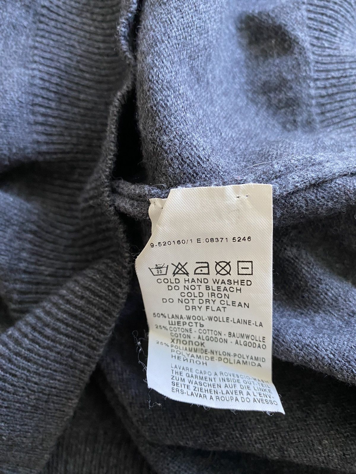 Trussardi Trussardi Jeans wool logo knit sweater Size US XL / EU 56 / 4 - 7 Thumbnail