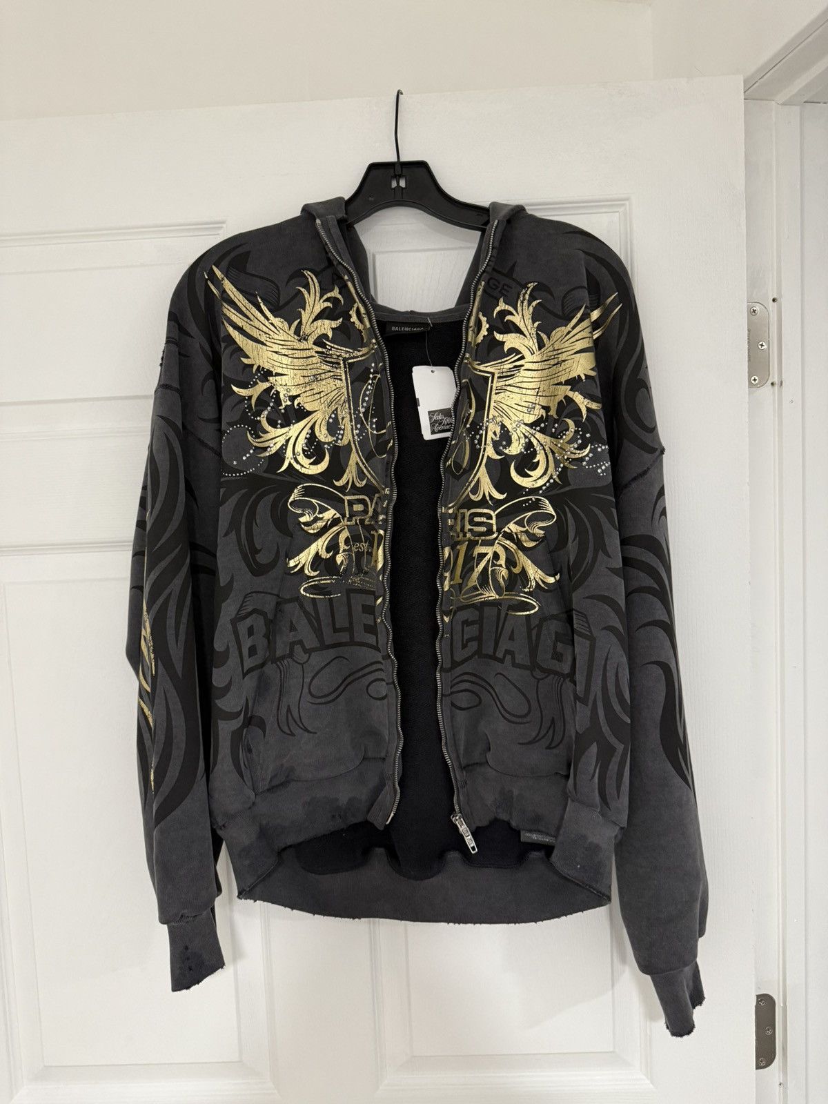 Balenciaga Balenciaga tacky gold y2k hoodie Size US M / EU 48-50 / 2 - 11 Thumbnail