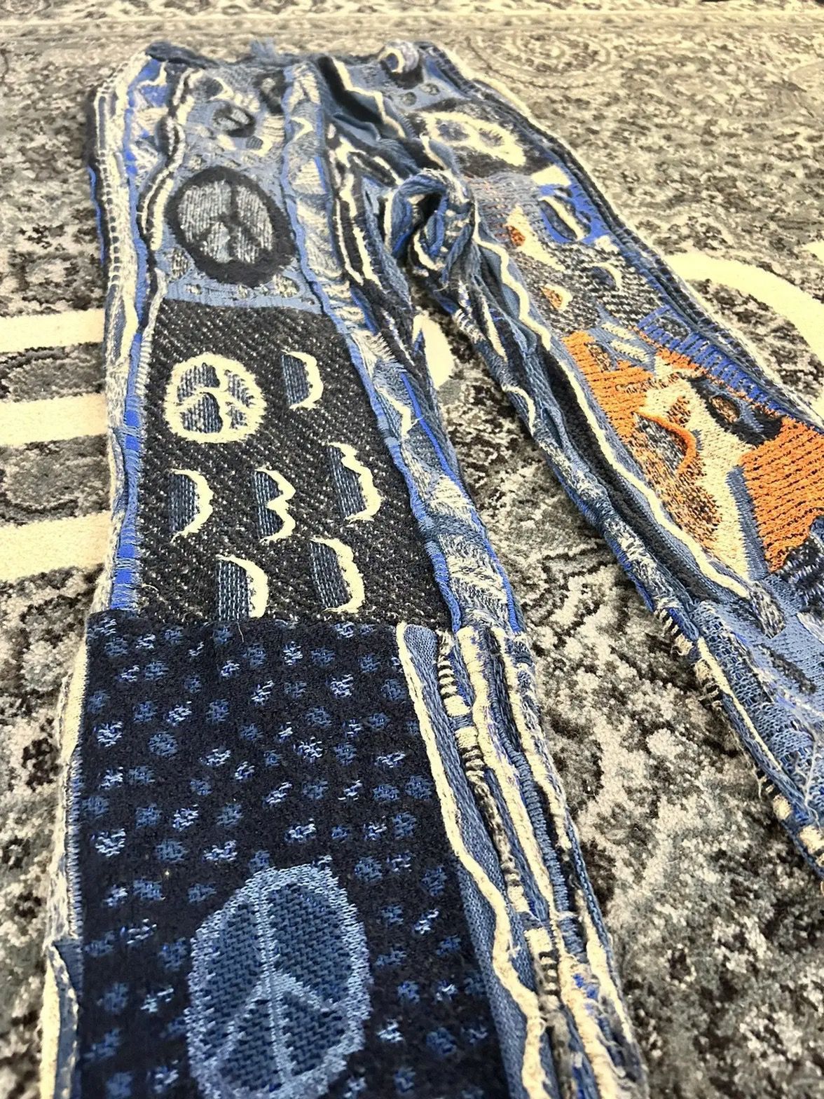 Kapital KAPITAL 7G BORO Gaudy knit pants navy Size US 32 / EU 48 - 7 Thumbnail