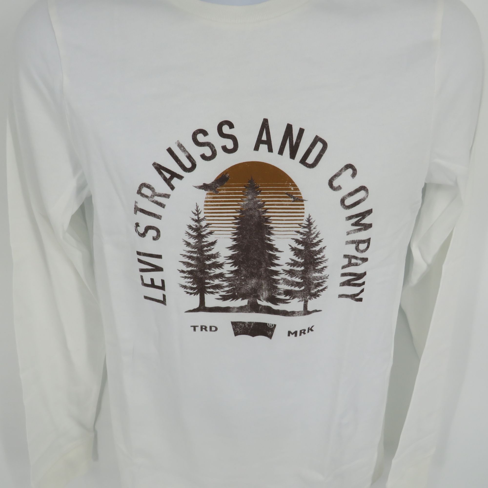 Levi's Levis Mens Long Sleeve Graphic Tee Size S White NWT Size US S / EU 44-46 / 1 - 3 Thumbnail