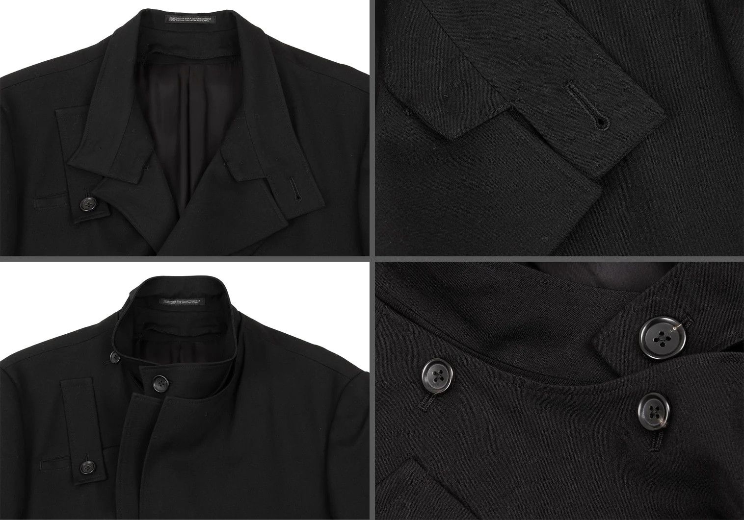 Yohji Yamamoto Yohji Yamamoto Wool Gabardine Layered Coat Size US S / EU 44-46 / 1 - 3 Thumbnail