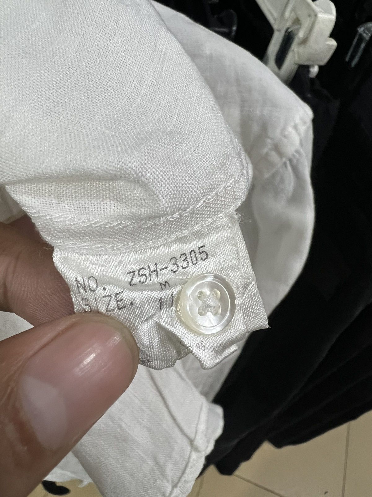 Tornado Mart Tornado Mart Linen White Shirt Size US M / EU 48-50 / 2 - 8 Thumbnail