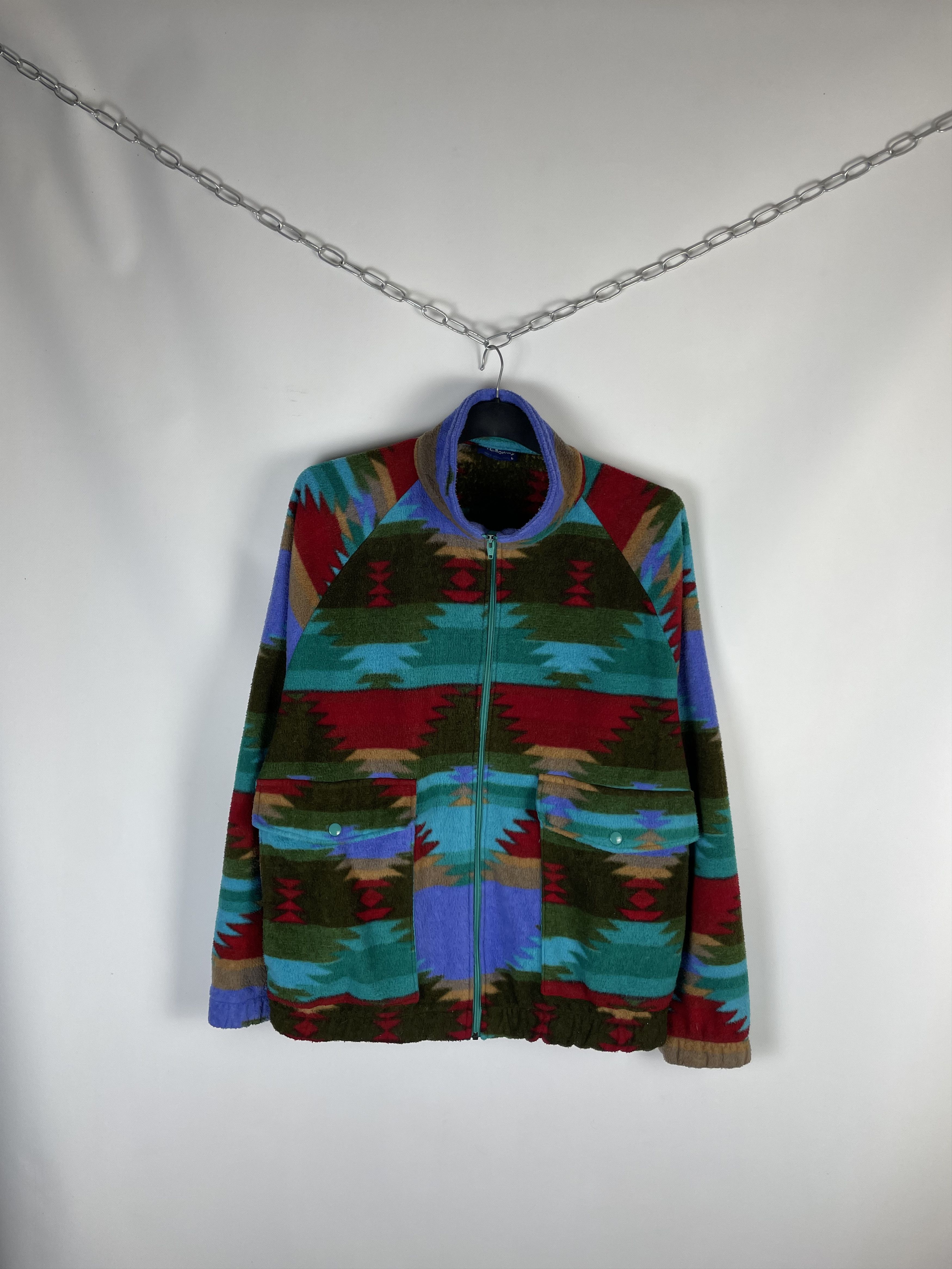 Vintage Vintage USA Fleece Sherpa Jacket 90s Size US L / EU 52-54 / 3 - 1 Thumbnail