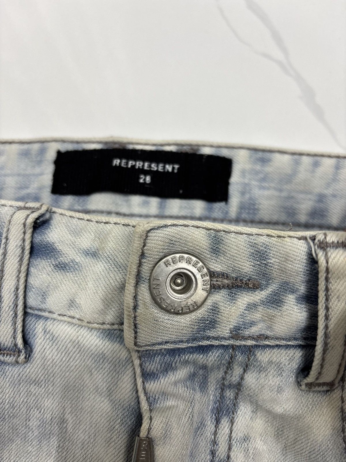 Represent Clo. REPRESENT DESTROYER DENIM RIRI ZIP SKINNY JEANS Size US 28 / EU 44 - 9 Thumbnail