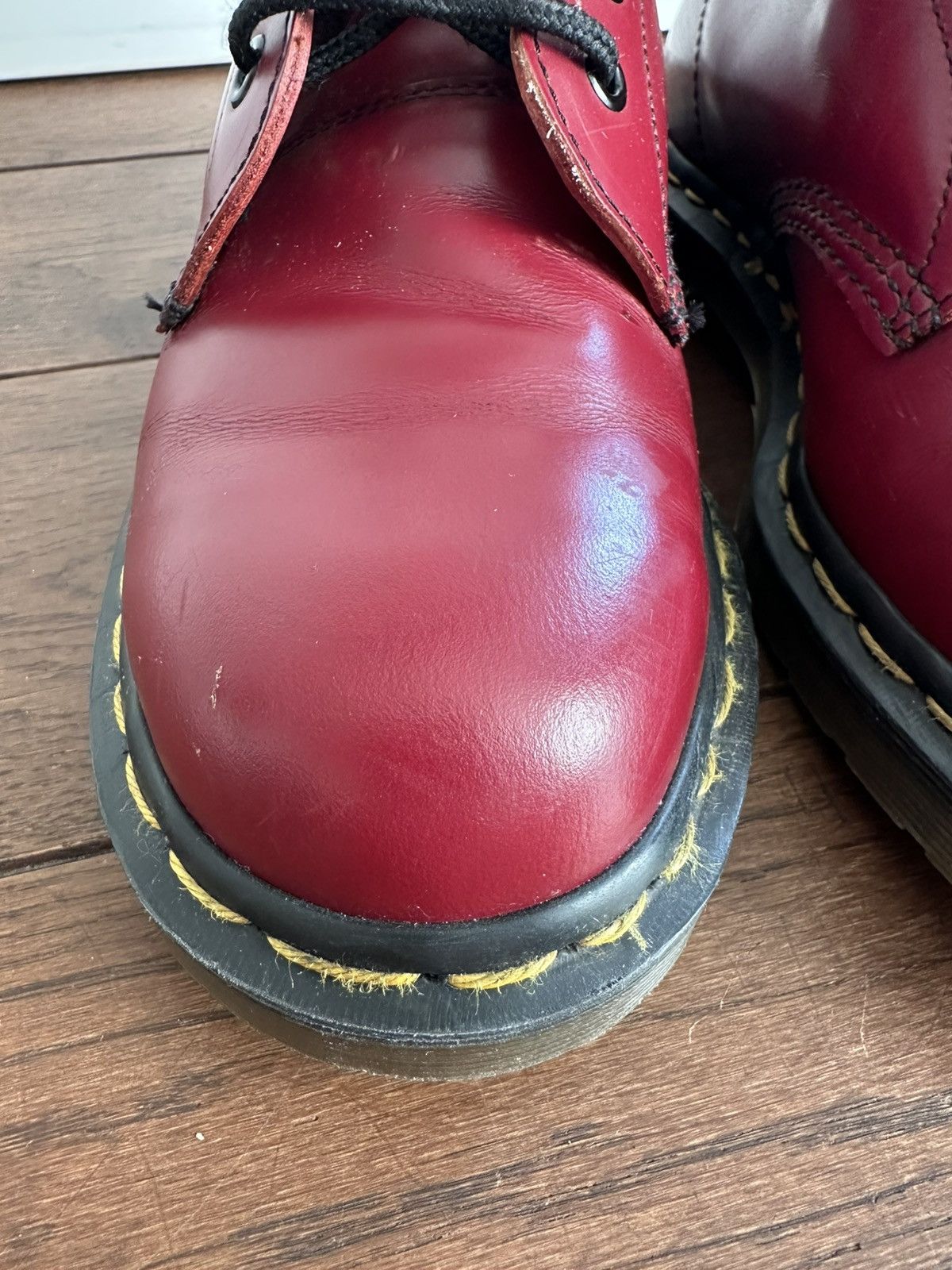 Dr. Martens Dr.Martens 1460 made in England leather burgundy boots Size US 10 / IT 40 - 6 Thumbnail