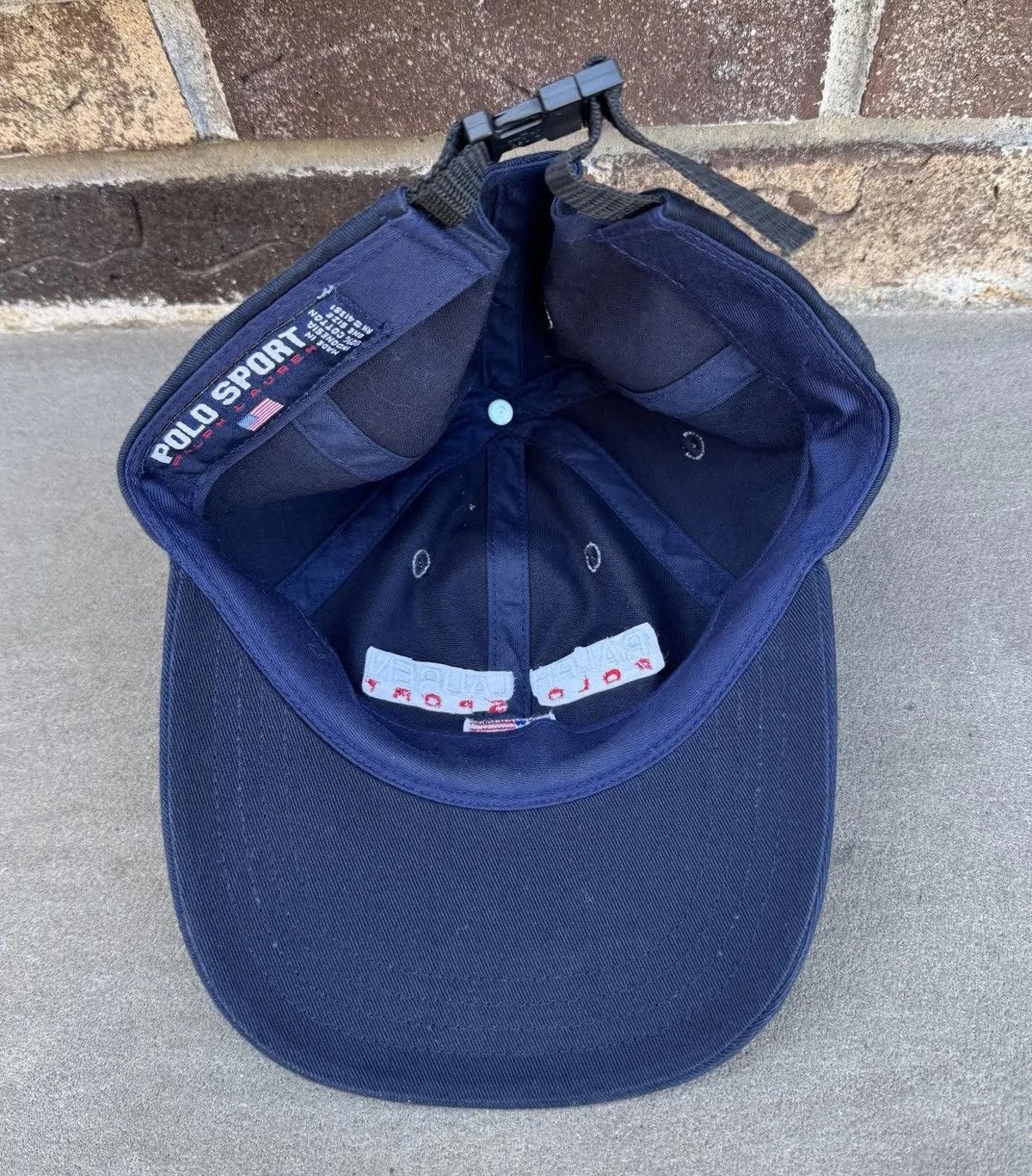 Polo Ralph Lauren Vintage Ralph Lauren Polo Sport Navy Hat Size ONE SIZE - 3 Thumbnail