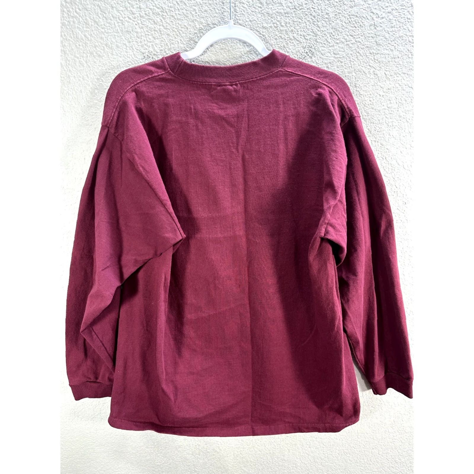 Jansport Nike Shirt? No, Jansport Pullover Shirt? Virginia Tech Burgundy Cotton Long Sleeve Crew Neck L Mens Size US L / EU 52-54 / 3 - 4 Thumbnail