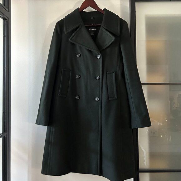 Club Monaco Club Monaco Double-Breasted Peacoat - Dark Green / Olive Size M / US 6-8 / IT 42-44 - 2 Thumbnail