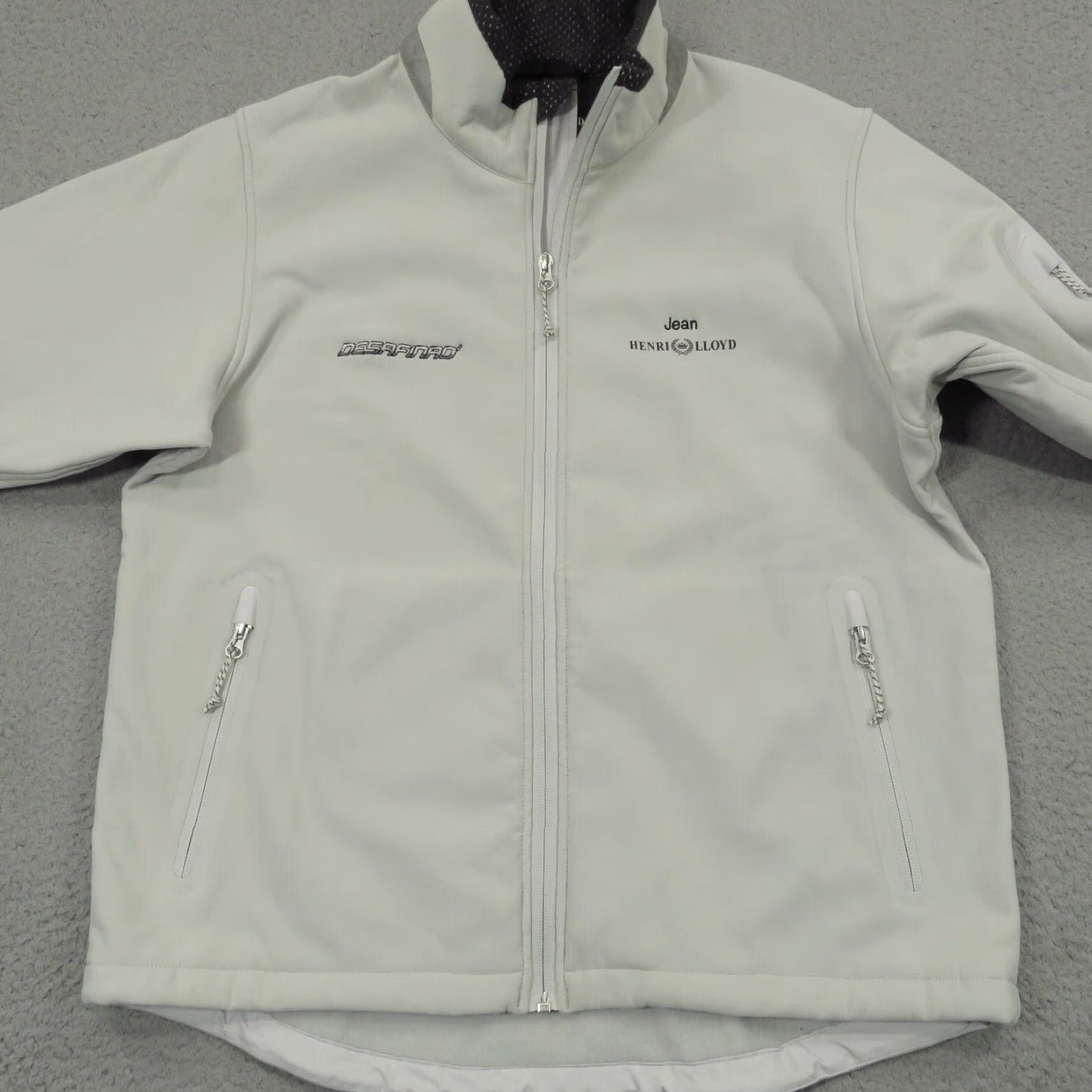 Henri Lloyd Henri Lloyd Jacket Mens Medium Grey Soft Shell Full Zip Fleece Lined Dock Shore Size US M / EU 48-50 / 2 - 4 Thumbnail