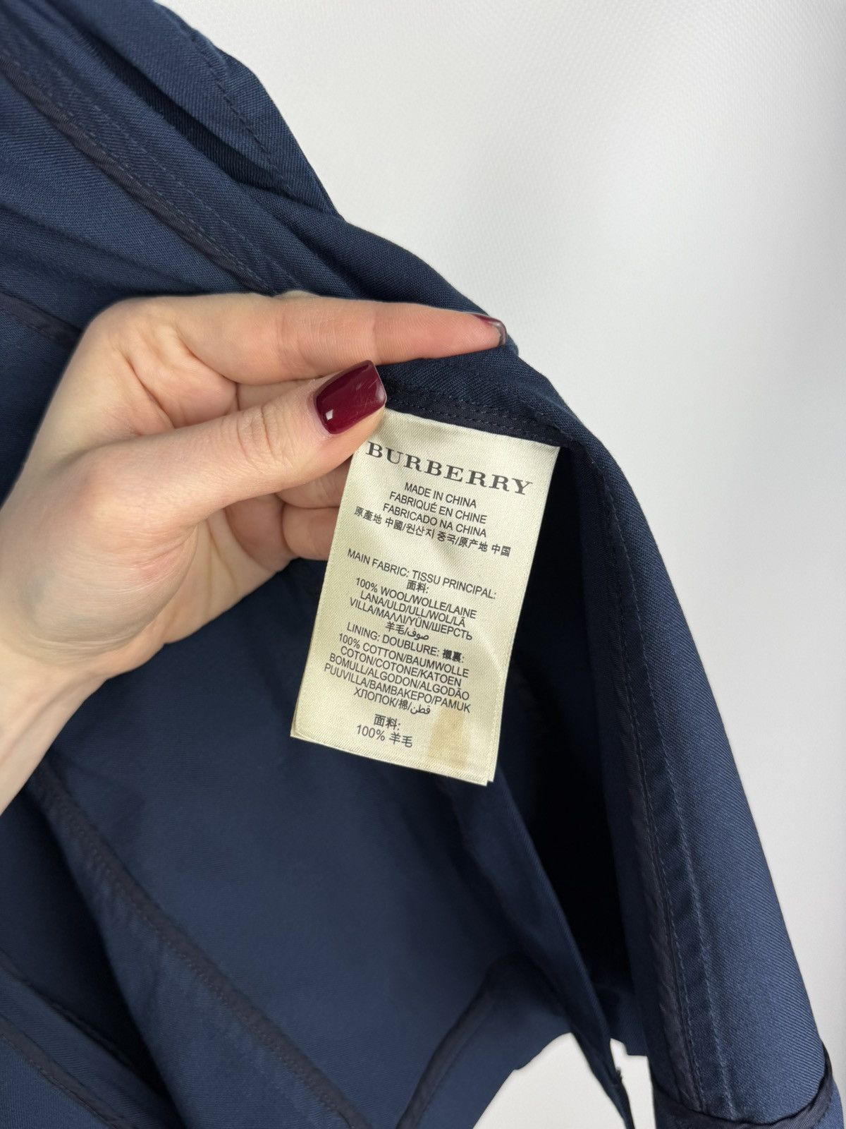 Burberry Burberry Brit Wool Half Lined Military Style Blazer Jacket Size XL / US 12-14 / IT 48-50 - 21 Thumbnail