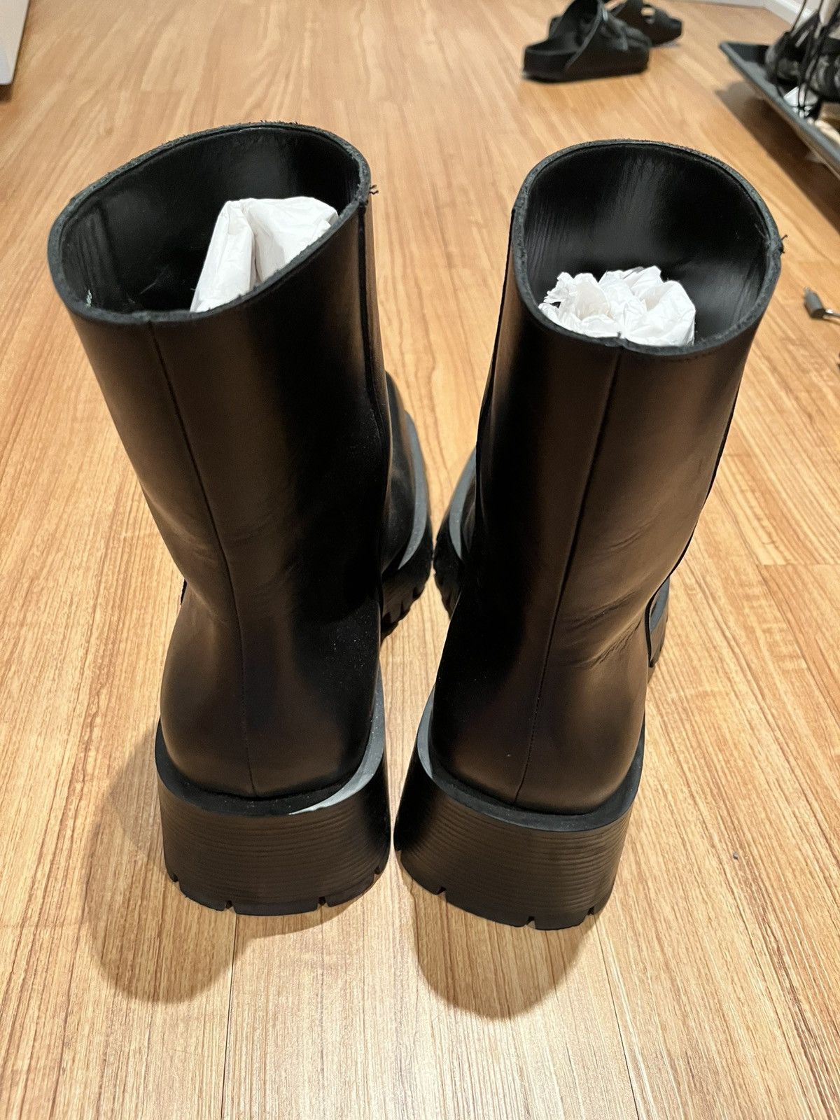 Balenciaga Balenciaga Leather Trooper Boots Size US 10 / EU 43 - 3 Thumbnail