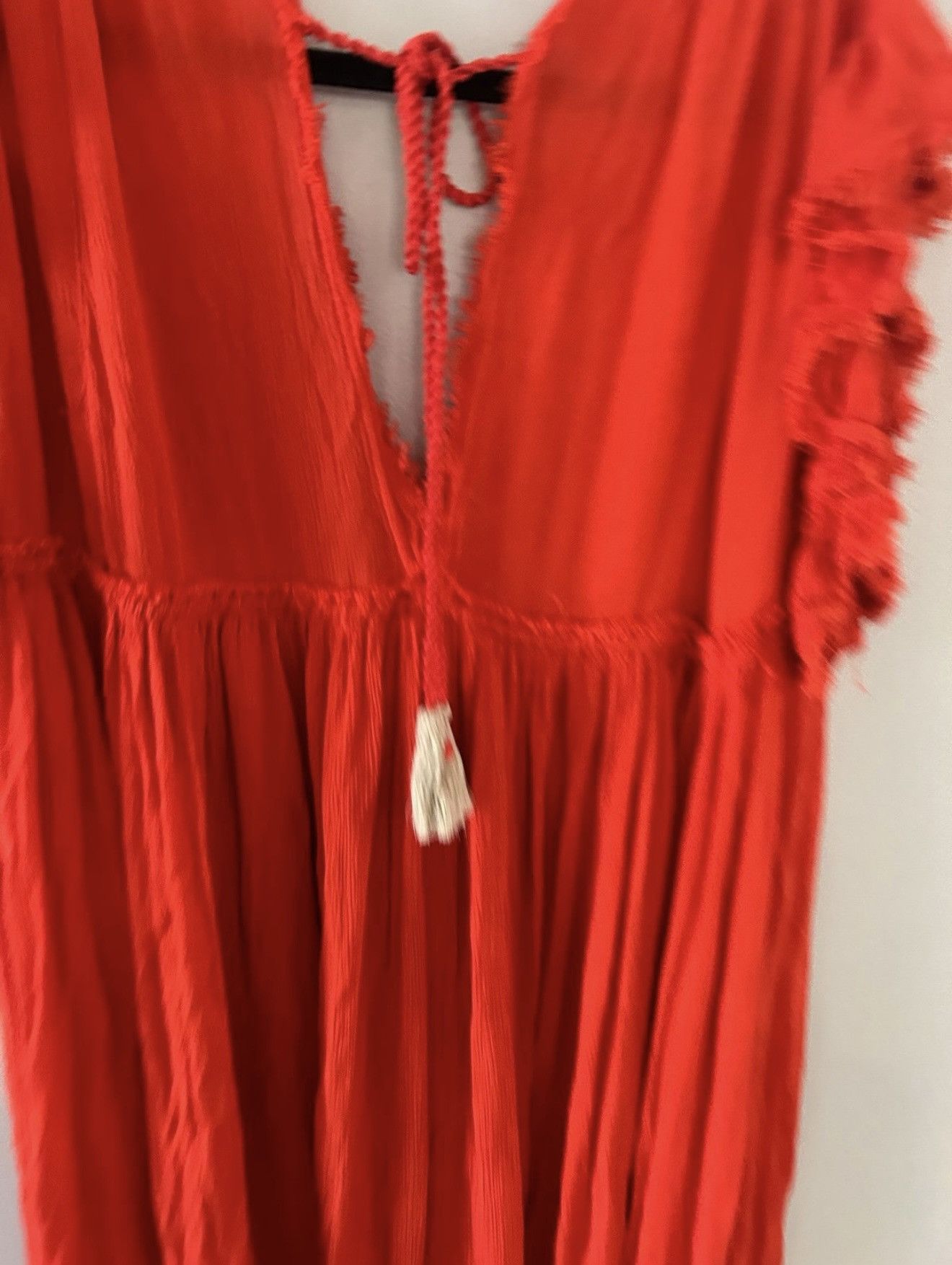 Free People FREE PEOPLE WILL WAIT FOR YOU BALI RED EMBROIDERED DRESS Size S / US 4 / IT 40 - 7 Thumbnail