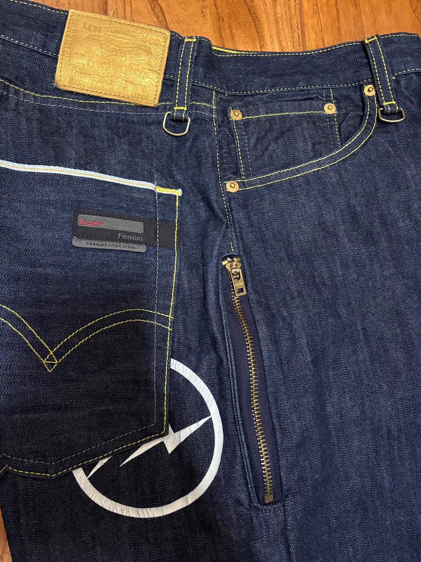 Levi's Levi's Fenom Raw 207 W32 Jeans Light Golden Selvedge Gold Size US 32 / EU 48 - 3 Thumbnail