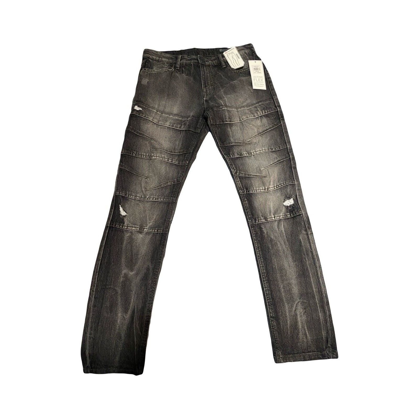 Southpole Southpole Biker Skinny Jeans Black 34 Size US 34 / EU 50 - 1 Thumbnail