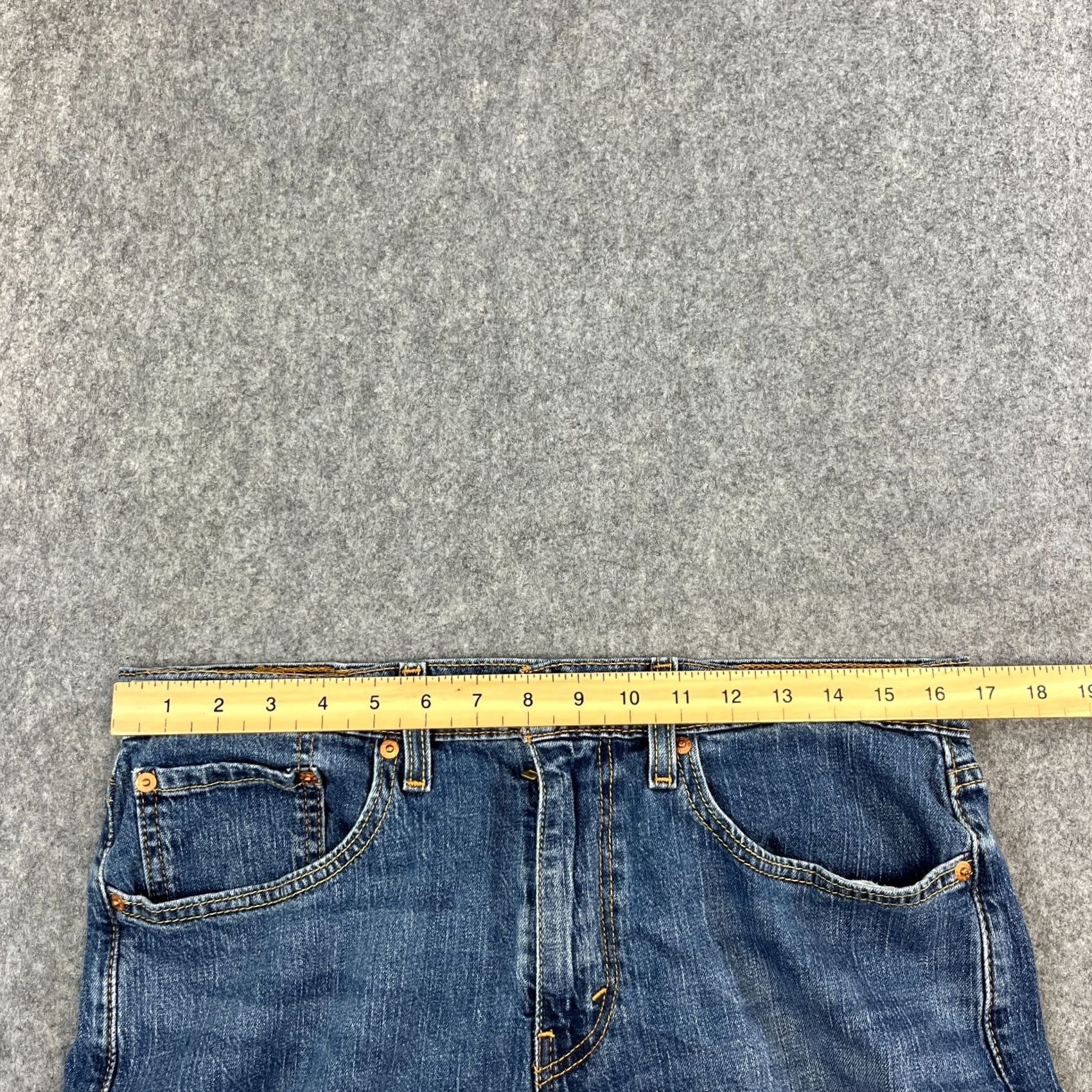 Levi's Levi's Mens Jeans Slim Skinny 34 34 Medium Wash Blue Stretch 502 Zip Fly Jeans Size US 34 / EU 50 - 6 Thumbnail