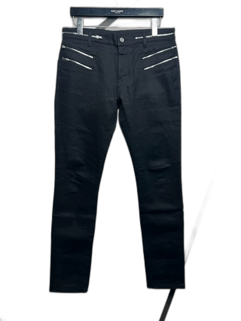 Saint Laurent Paris Saint Laurent Black Basic Denim Pants-2506 Size US 32 / EU 48 - 1 Thumbnail