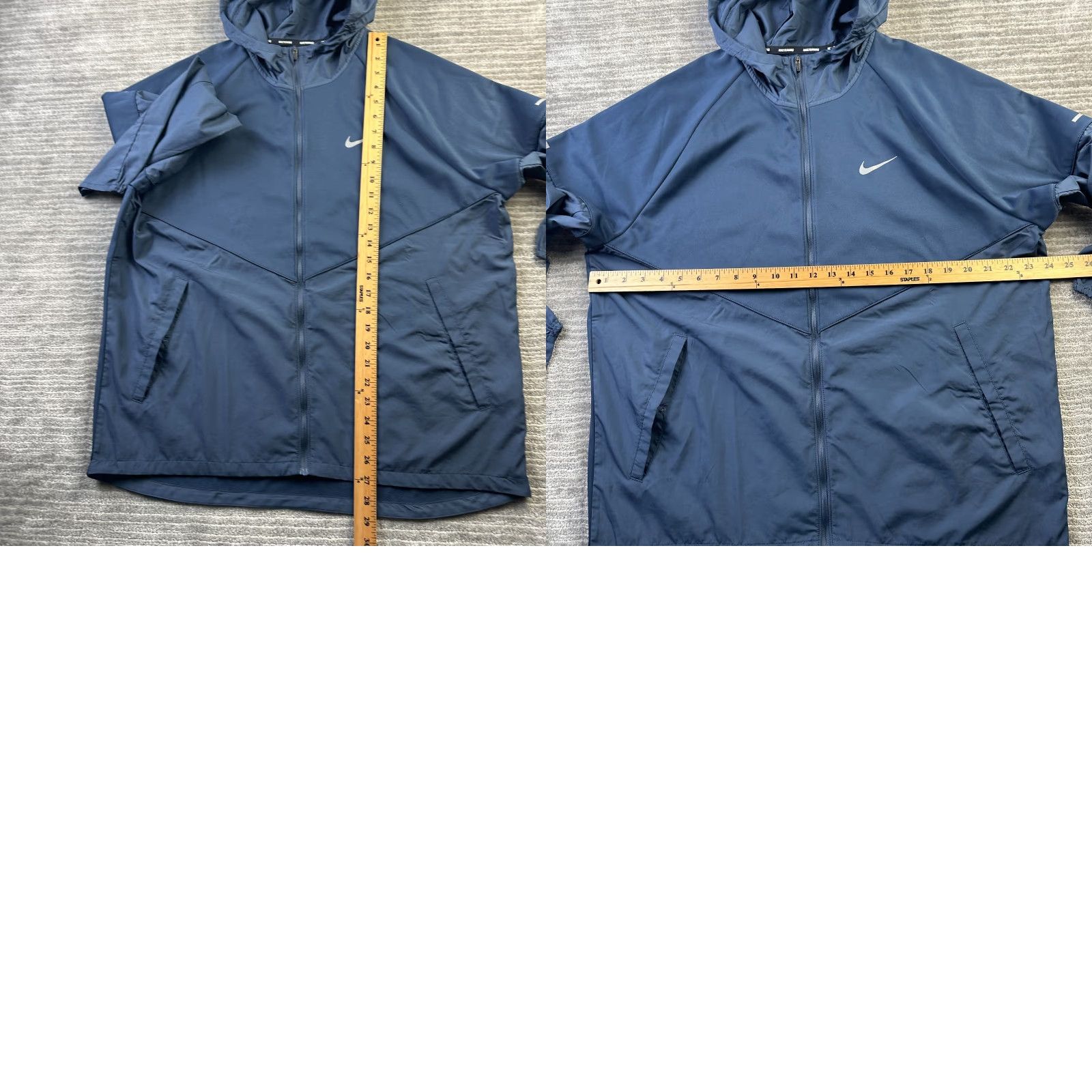 Nike Nike Jacket Mens Large Blue Miler Repel Windbreaker Running Reflective Size US L / EU 52-54 / 3 - 8 Thumbnail