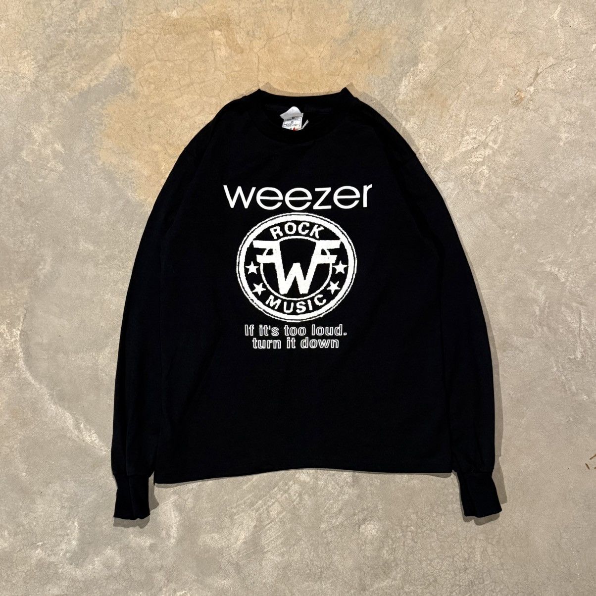 Vintage Vtg 1990s Weezer If It’s Too Loud Turn it Down Band Tee ERD Size US M / EU 48-50 / 2 - 1 Thumbnail