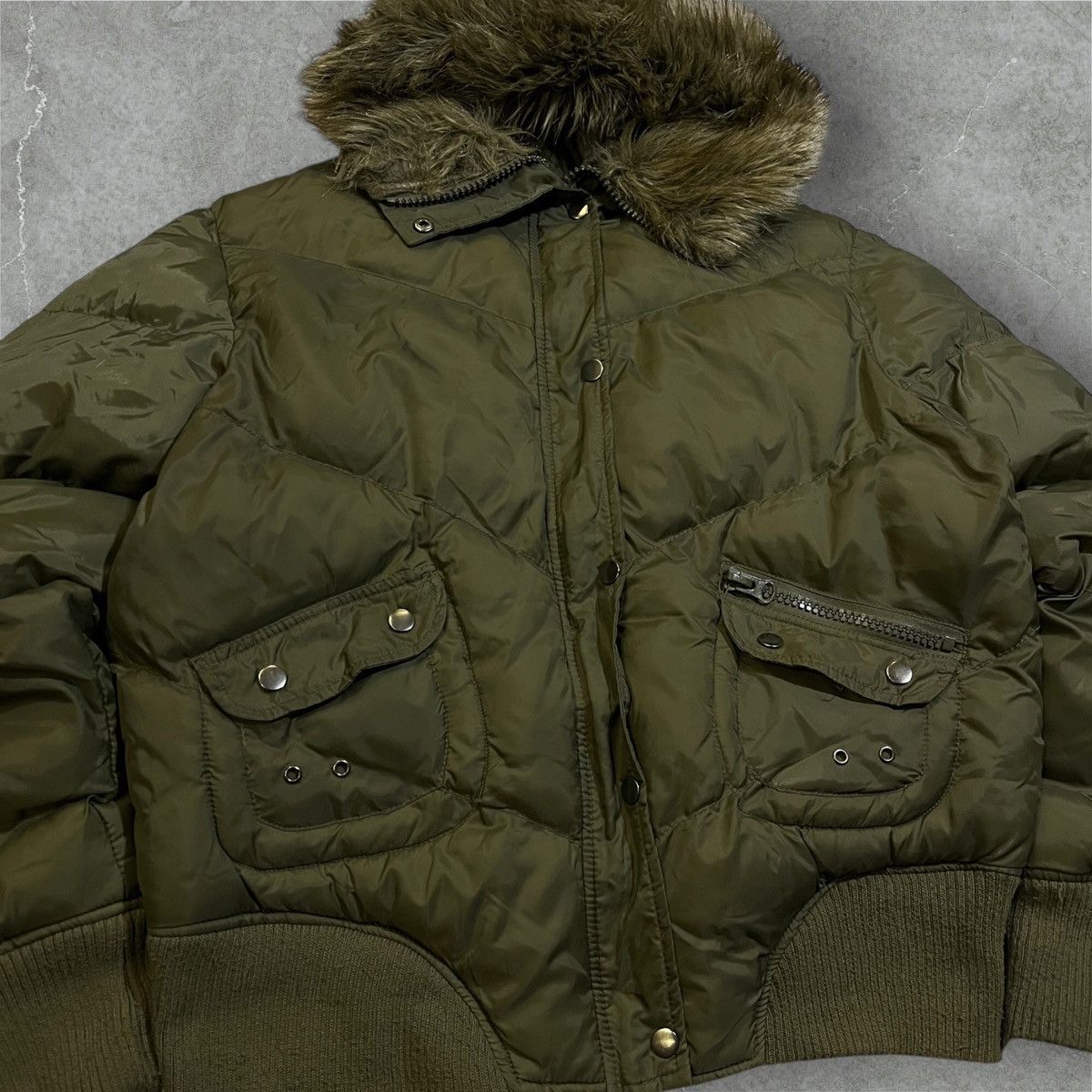 Other CRAZY style Y2K Faux Fur hood bomber jacket Size US M / EU 48-50 / 2 - 4 Thumbnail