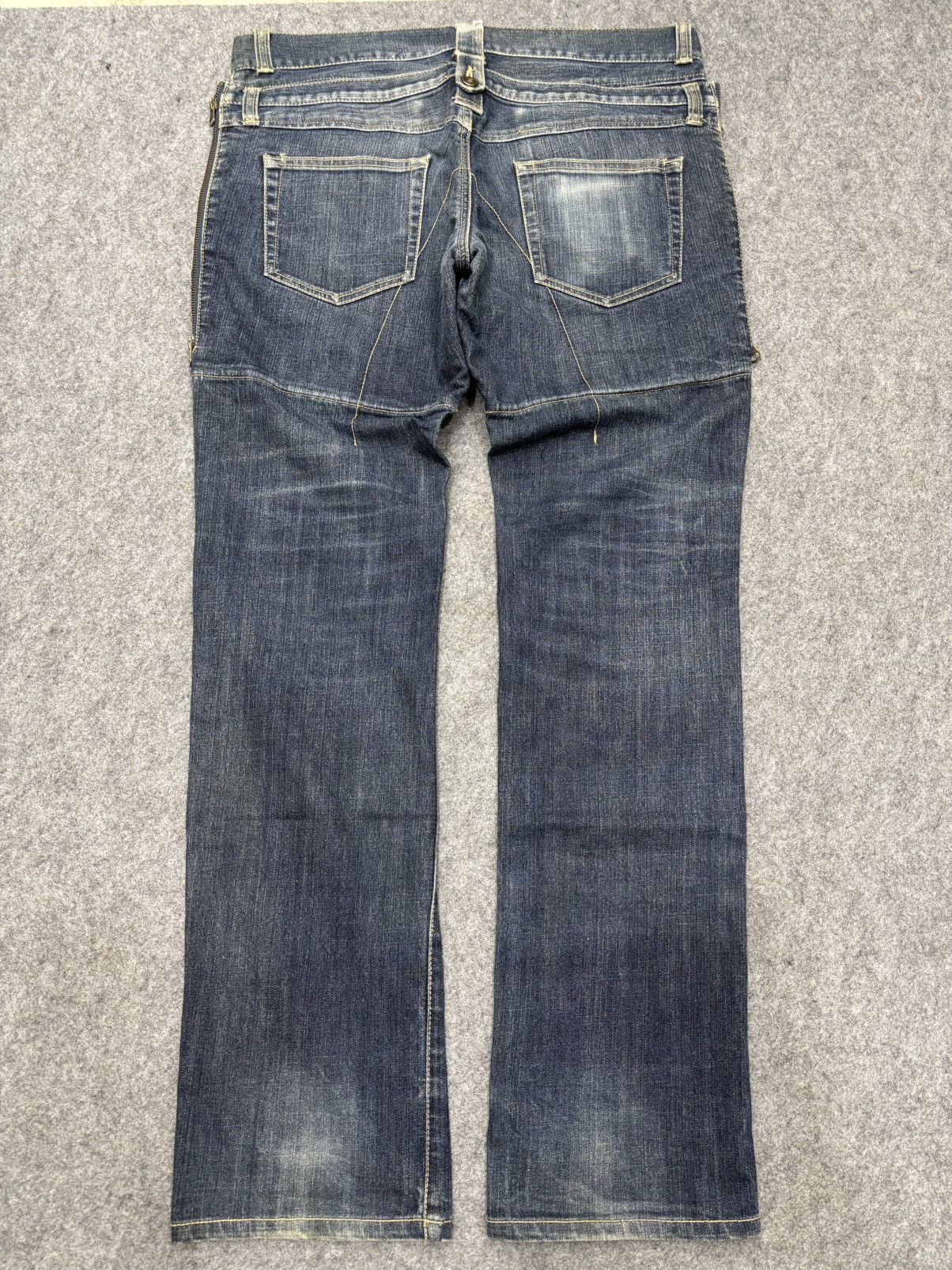 PPFM 💥Archival Style💥PPFM Double Waist Sick Design Jeans F628 Size US 35 - 19 Thumbnail