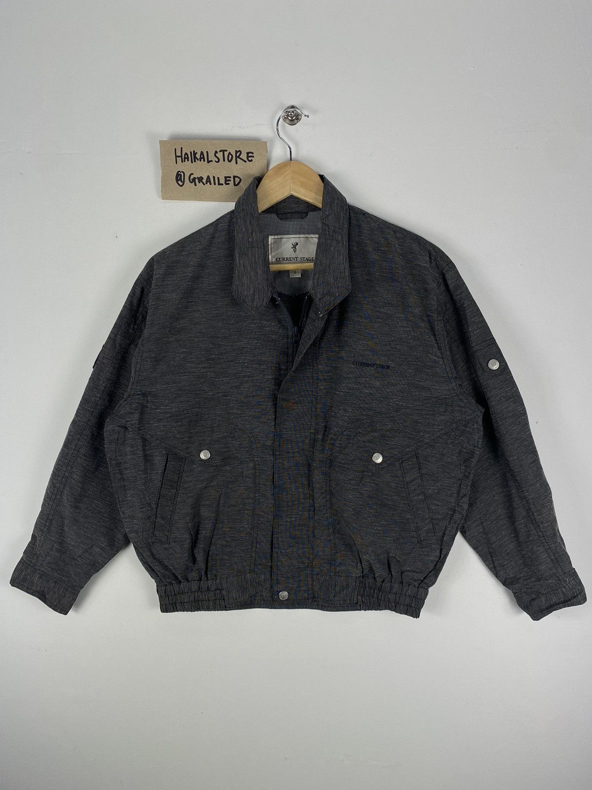 Japanese Brand Vintage 90s Casual Work Zipper Jacket by Current Stage Size US M / EU 48-50 / 2 - 1 Thumbnail