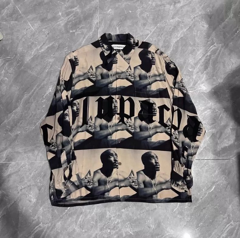 Wacko Maria Wacko Maria 2PAC Guilty Party Beige Portrait TUPAC Silk Lo Size US L / EU 52-54 / 3 - 1 Thumbnail