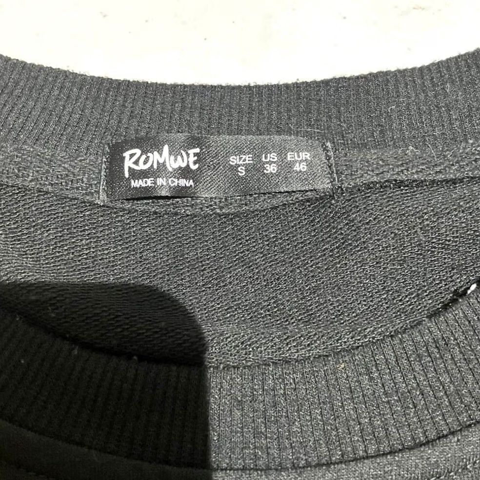 Vintage Romwe Men's Streetwear Printed Sweatshirt Undercover Teddy Bear Size S Black Pullover Sweatshirt Mens Small Shirt/Top Size US S / EU 44-46 / 1 - 3 Thumbnail