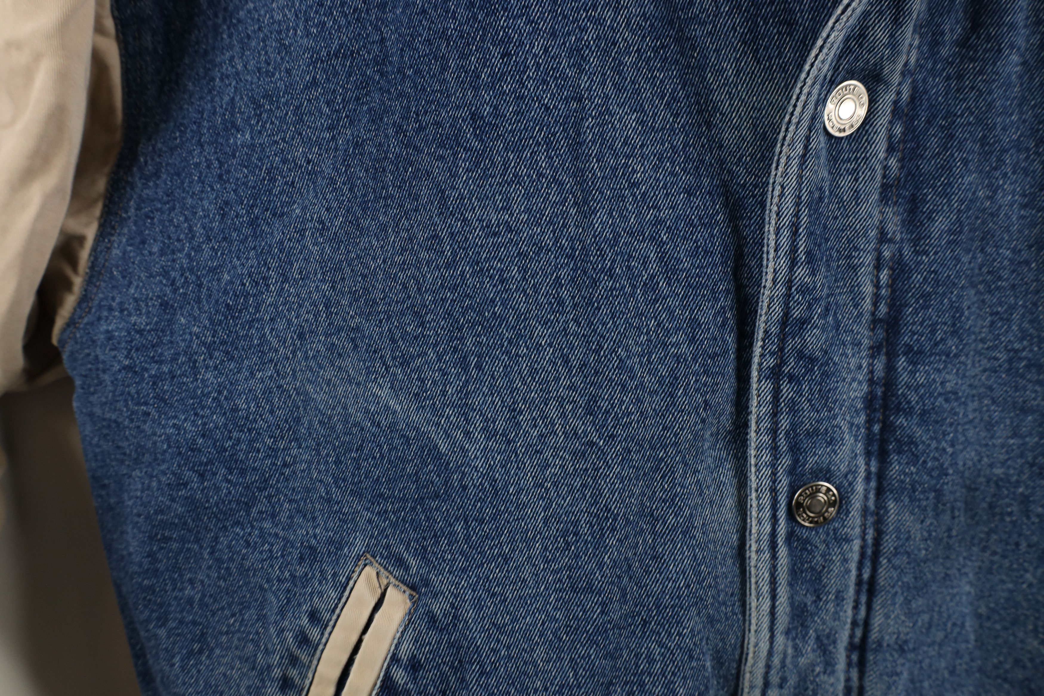 Vintage Vintage 90s Streetwear Hooded Denim Jean Bomber Jacket Size US M / EU 48-50 / 2 - 4 Thumbnail