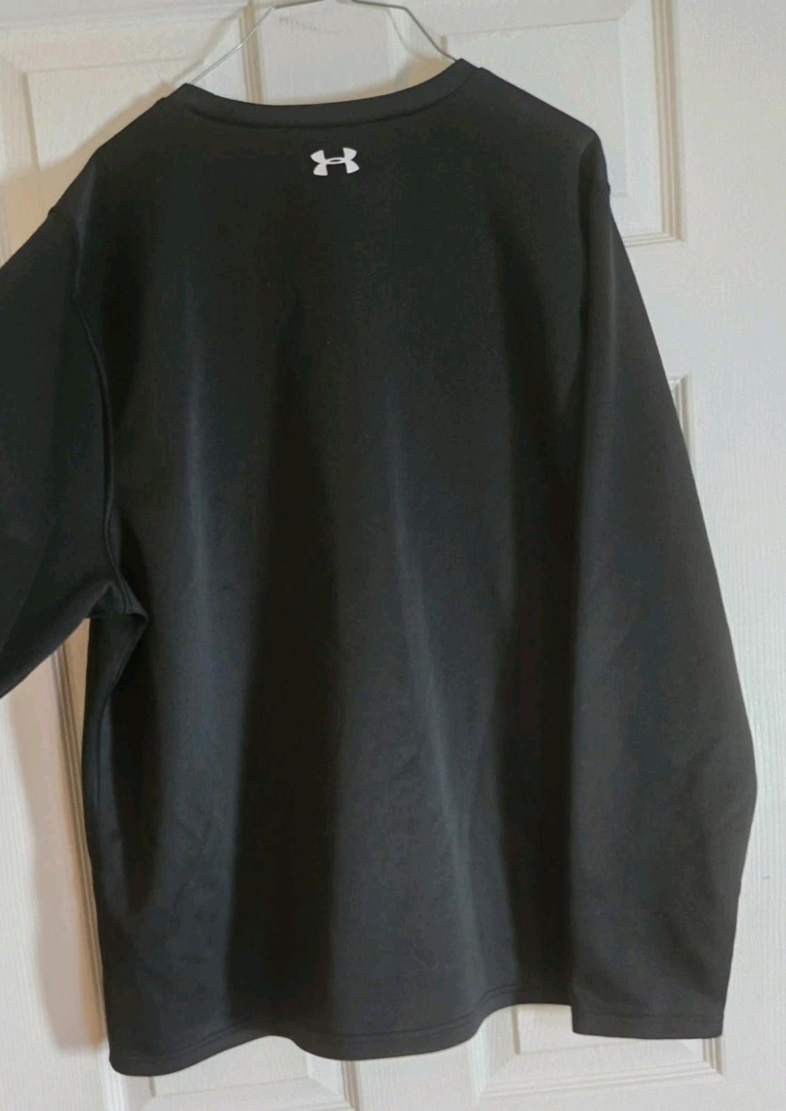 Under Armour Under Armour Shirt Mens XL Black Long Sleeve Top Logo Size US XL / EU 56 / 4 - 6 Thumbnail