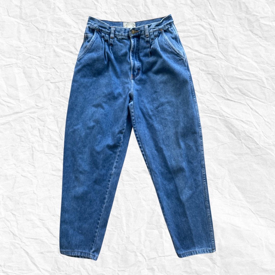 Vintage Street work vintage size 12 blue jeans Size 34" / US 12 / IT 48 - 1 Thumbnail
