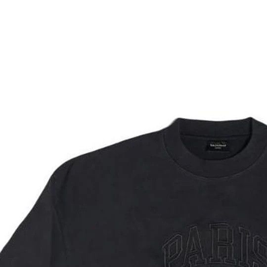 Balenciaga o1mt1gz0824 Cities Paris Sweatshirt Regular Fit in Black Size US L / EU 52-54 / 3 - 3 Thumbnail