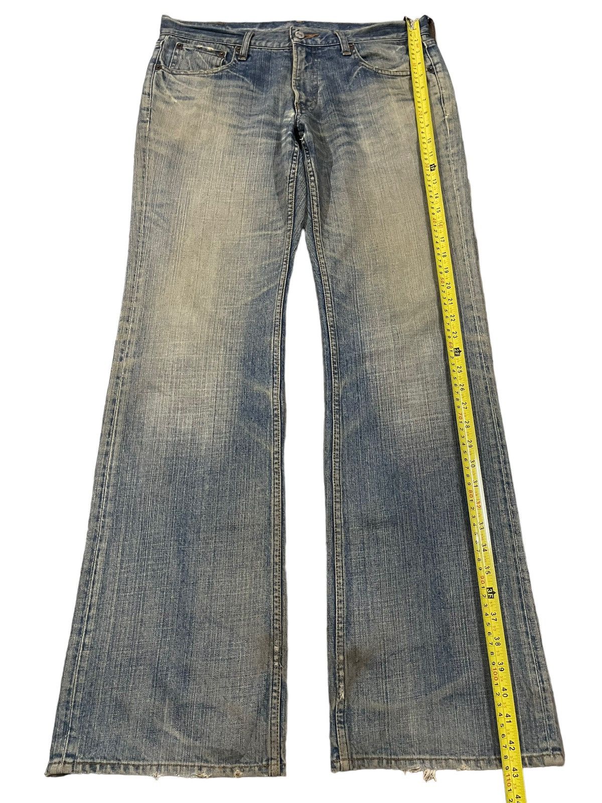 14th Addiction Vintage Japanese Brand Blue Faded Wash Style Bootcut Jeans Size US 34 / EU 50 - 10 Thumbnail