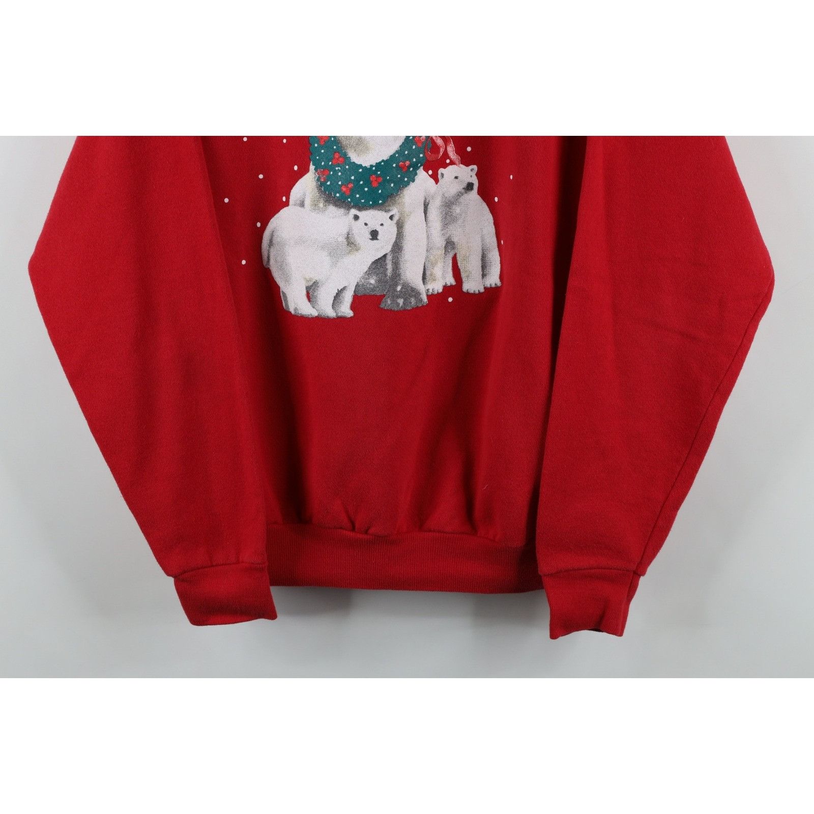 Orvis Vintage 90s Orvis Christmas Polar Bear Sweatshirt Size M / US 6-8 / IT 42-44 - 3 Thumbnail