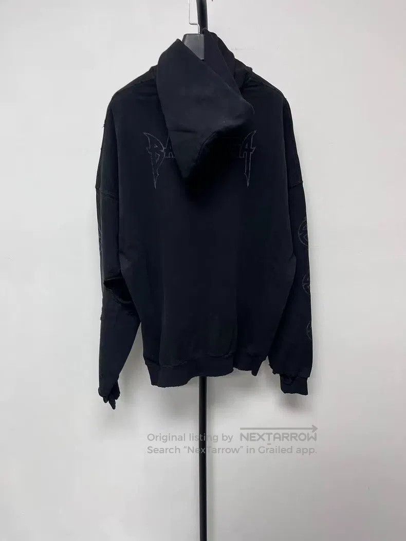 Balenciaga Balenciaga Solid Color Hooded Pleated Long Sleeve Hoodie Size US S / EU 44-46 / 1 - 2 Thumbnail