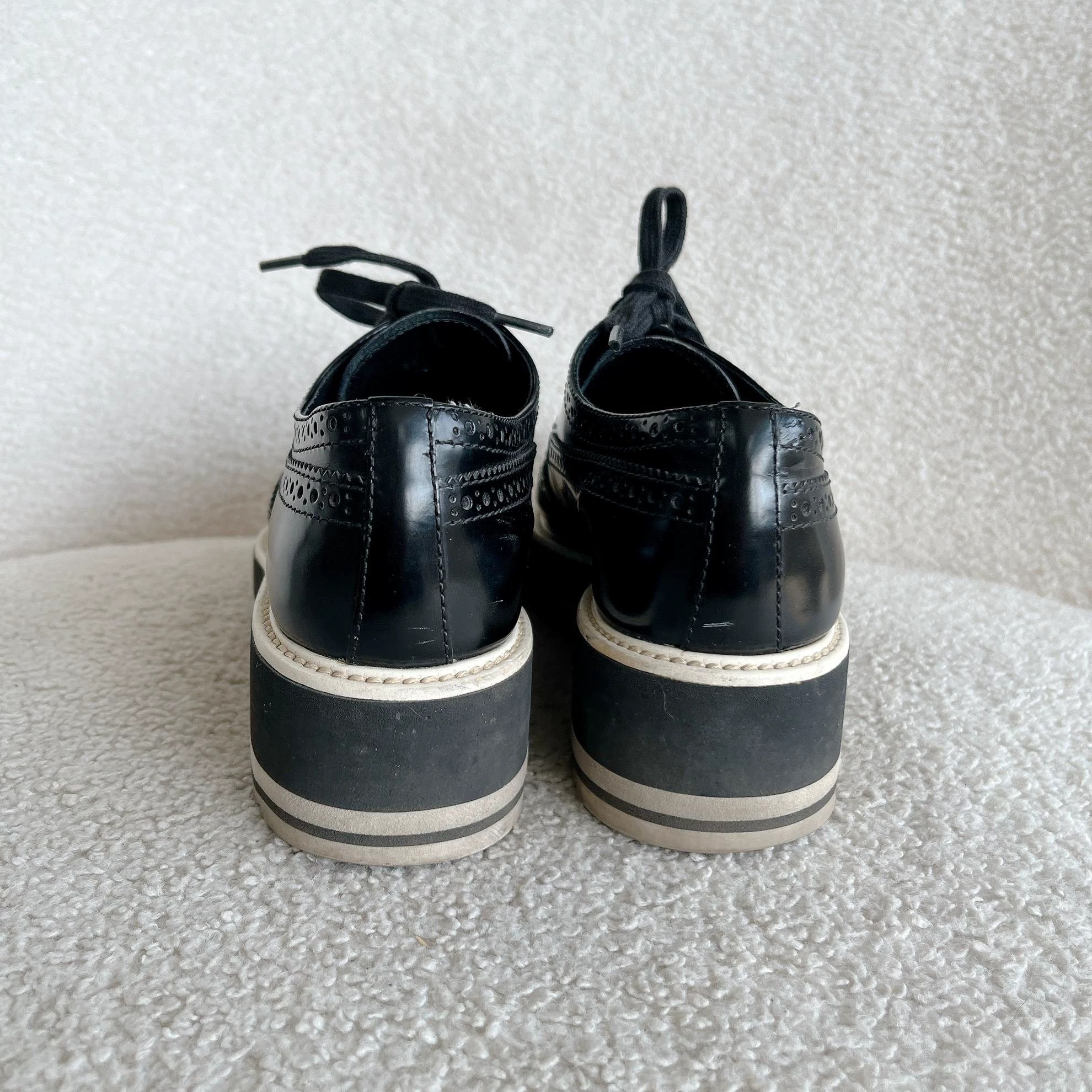 Prada Prada Black Platform Shoes 35 5276 Size US 4.5 / IT 34.5 - 4 Thumbnail