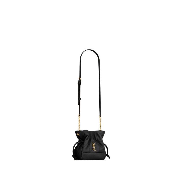 AMI SAINT LAURENT Jamie Mini $2450 Black Pouch Bag New & Authent Size ONE SIZE - 4 Thumbnail