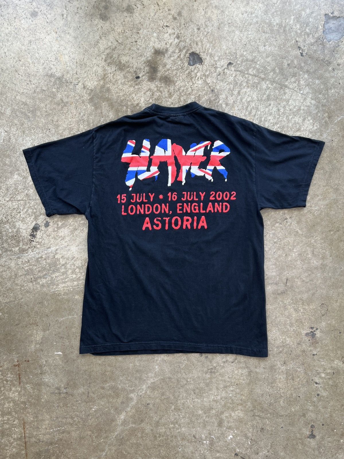 Band Tees Vintage Y2K 2002 Slayer London England Concert Tee XL Size US XL / EU 56 / 4 - 5 Thumbnail