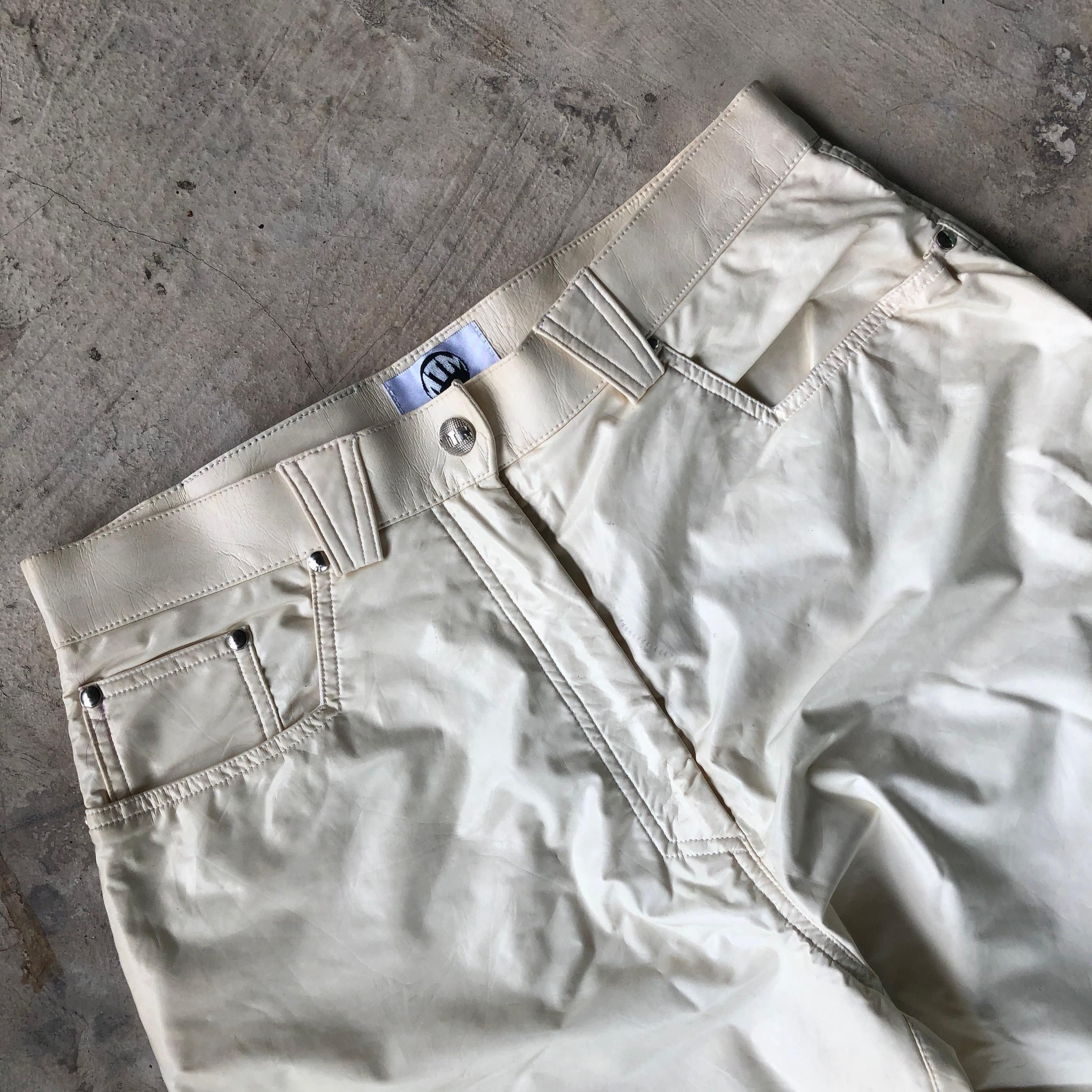 Thierry Mugler 1980s Thierry Mugler Leather Pants Size US 29 - 10 Thumbnail