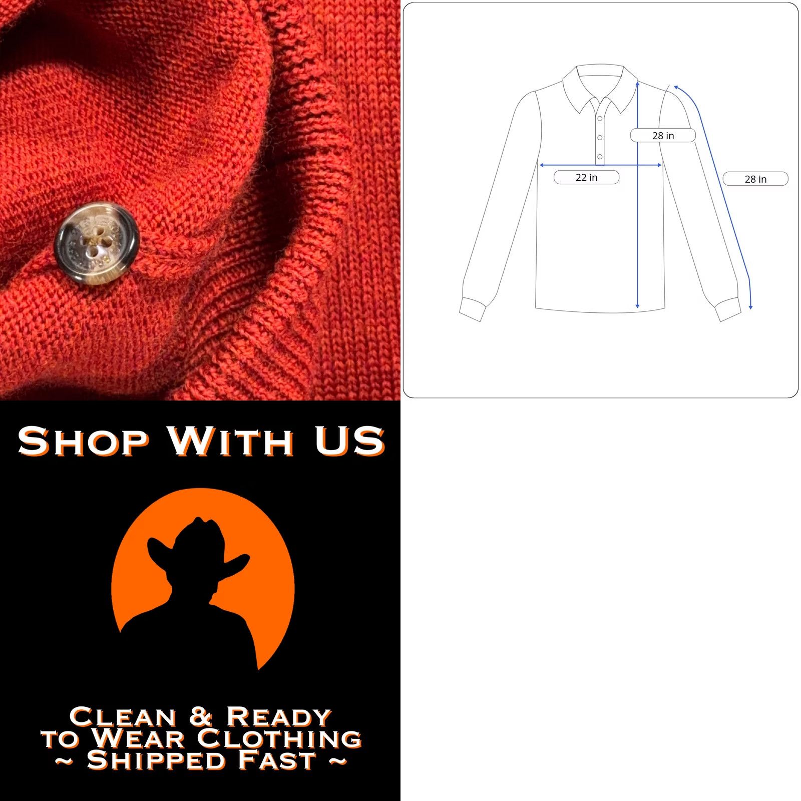 Brooks Brothers Brooks Brothers Sweater Adult MEDIUM Merino Wool Henley Polo Orange Brown Y2K Size US M / EU 48-50 / 2 - 8 Thumbnail