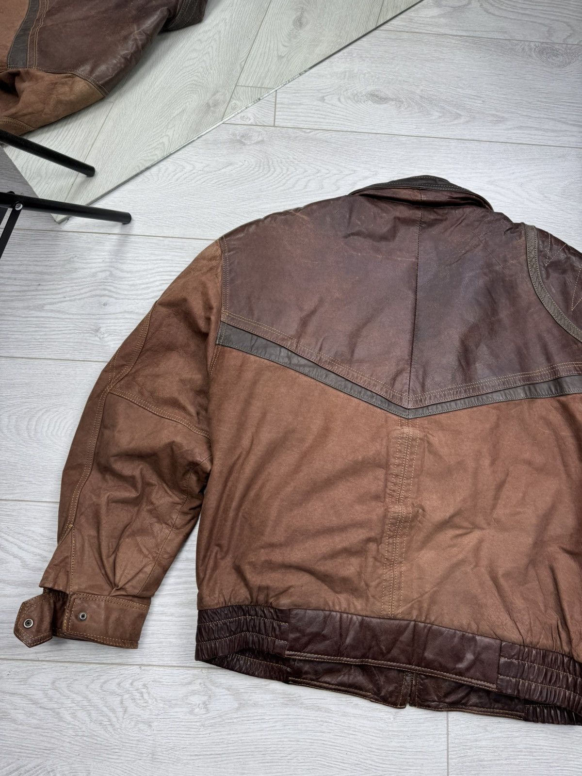 Hysteric Glamour CRAZY RICK OWENS STYLE SUEDE LEATHER JACKET FUR HOOD SWAG Size US M / EU 48-50 / 2 - 9 Thumbnail
