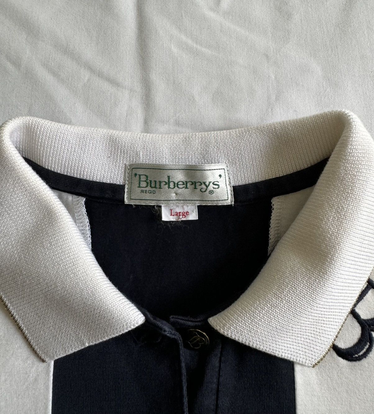 Burberry Vintage Burberry Alphabet Stripes Shirt Size US M / EU 48-50 / 2 - 7 Thumbnail