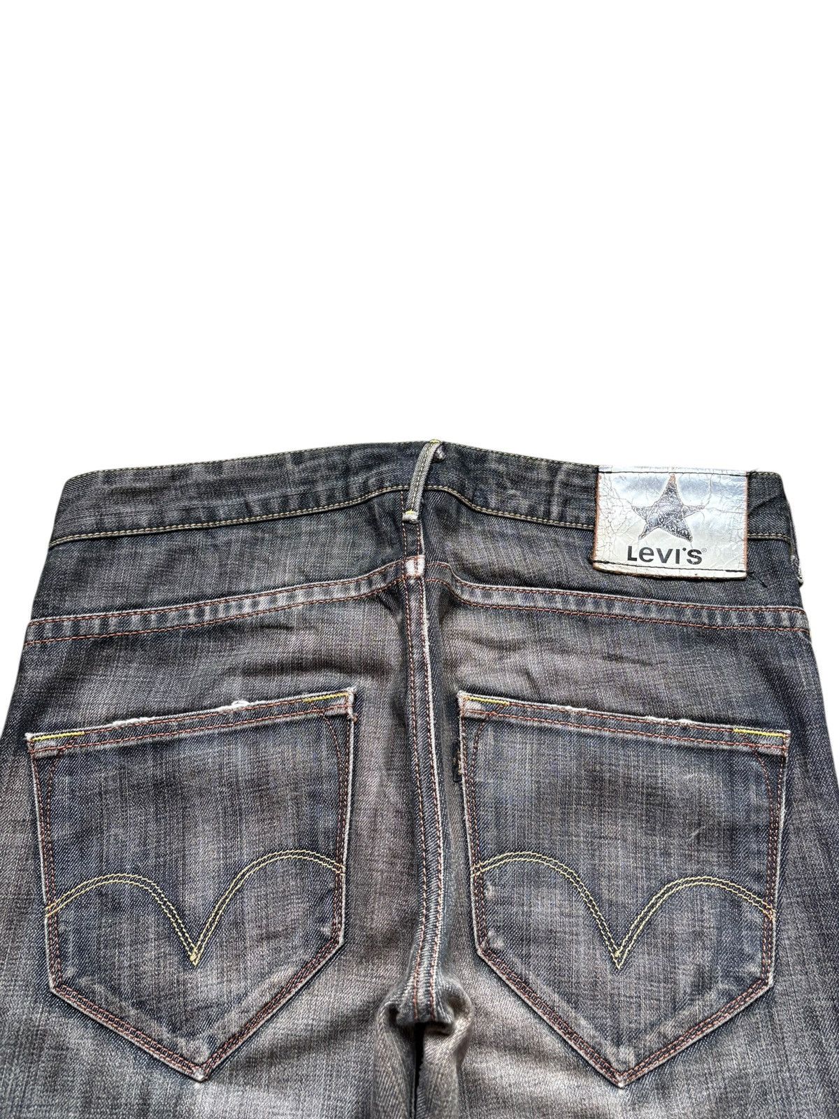 Levi's Vintage 90s Levis Black Star Rusty Mud Wash Distress Jeans Size US 32 / EU 48 - 8 Thumbnail