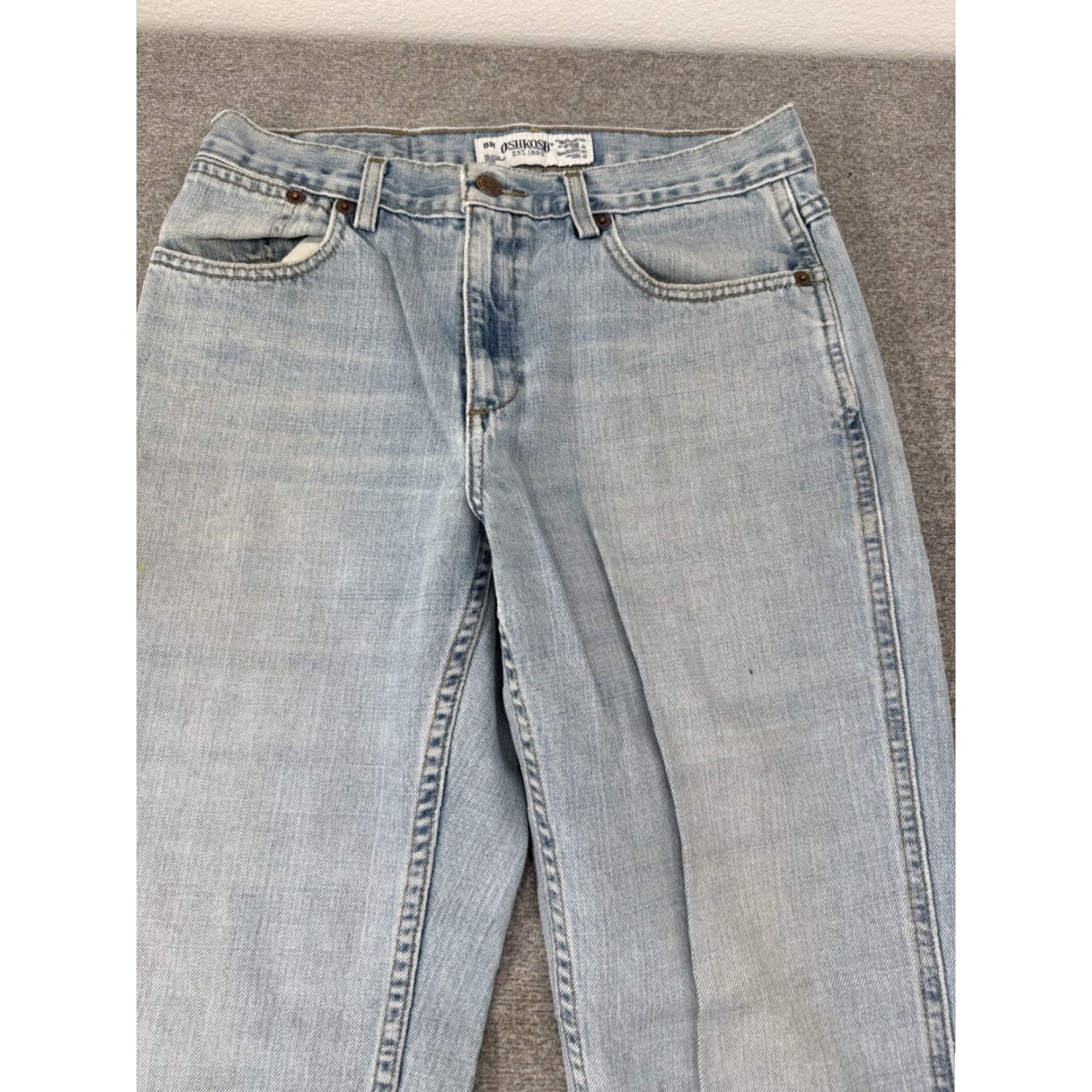 Vintage OshKosh B'gosh Devin Jeans Women Straight Jeans 8R Light Blue 30x30 Size 8 Womens Regular Size 30" / US 8 / IT 44 - 2 Thumbnail
