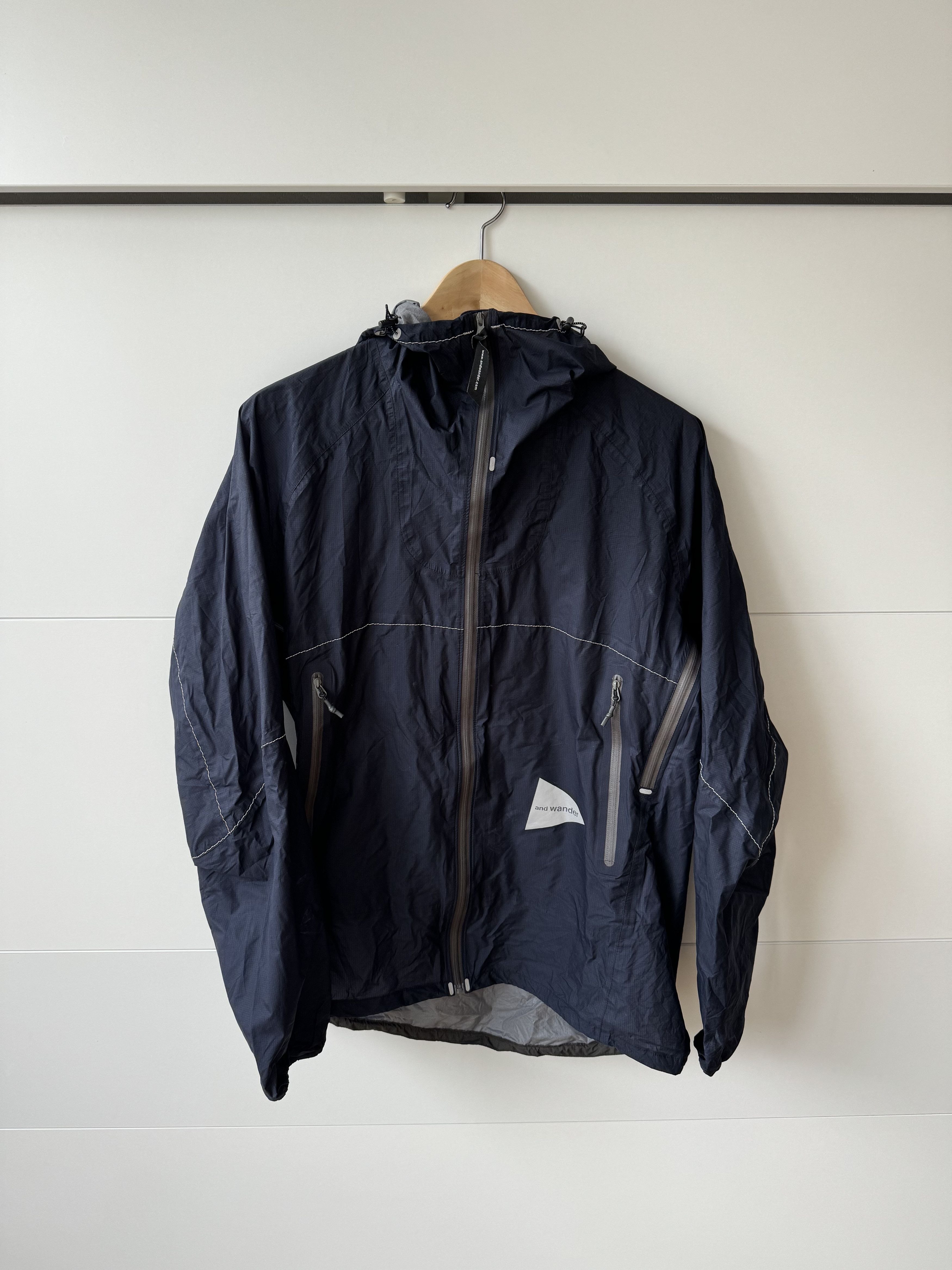 And Wander [3] Pertex Shield Nylon-Ripstop Hooded Jacket (SS22) Size US L / EU 52-54 / 3 - 1 Thumbnail