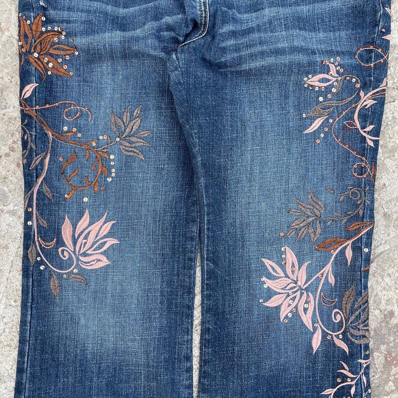 NEXT Vintage Japanese Style Next Petite Baggy Y2K 00s UsA Jeans Size 32" / US 10 / IT 46 - 5 Thumbnail